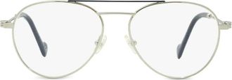 Moncler Occhiali con montatura stile pilota - Argento