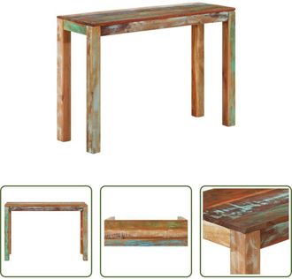 vidaXL Tavolo in legno massello - Tavolo Consolle 110x35x76 cm in Legno Massello di Recupero