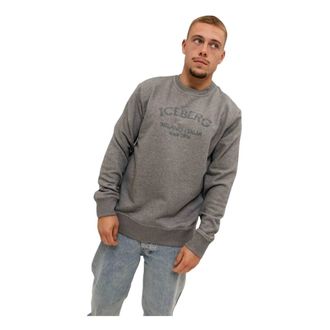 Iceberg Heren, Sweatshirts & Hoodies, Grijs, Maat: M Katoen