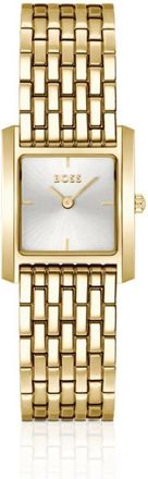BOSS Gold-tone watch with square case