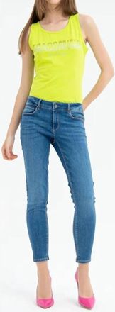 Fracomina Bella6 Perfect Shape Skinny Jean In Medium Stone