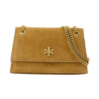 Tory Burch Bolso de hombro Mini Kira Turnlock de ante - Bags - Mujer - Marr&oacute;n - ONE SIZE