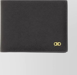 Ferragamo textured finish gancini detail wallet