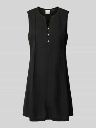 Ichi Minikleid aus Leinen-Viskose-Mix Modell LINNO in Black, Gr&ouml;&szlig;e 42