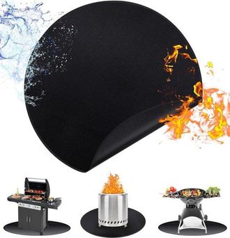 OEM Alfombrilla Para Parrillas De Barbacoa, Rectangular 91x122cm, Alfombrilla Resistente Al Calor, Resistente Fuego, Impermeable, Resistente Aceite