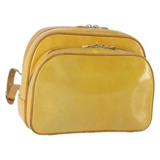 Louis Vuitton Pre-owned Clutches, female, Yellow, Size: ONE SIZE Pre-owned Patent Leather Backpack