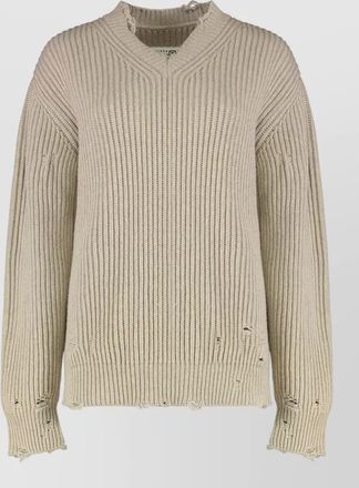 Maison Margiela ribbed wool jumper