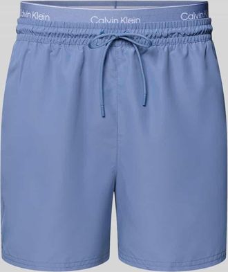 Calvin Klein Underwear Regular Fit Shorts mit integriertem Slip in Bleu, Gr&ouml;&szlig;e XXL
