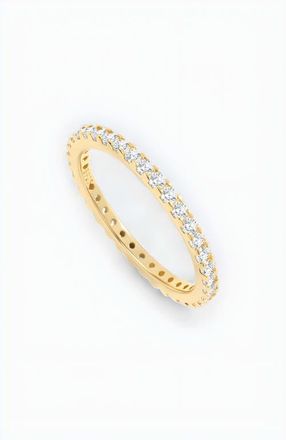 Mint & Lily April Birthstone Eternity Stacking Ring in 18K Gold Over Sterling Silver at Nordstrom, Size 5