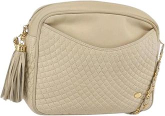 Bally Pre-owned Cross Body Bags, female, White, Size: ONE SIZE Pre-owned Leather Shoulder Bag