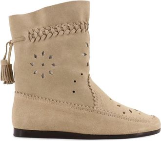 Isabel Marant Beige Round-toe Boots