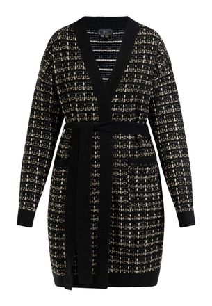 Faina Vest met fantasiegaren Dames zwart