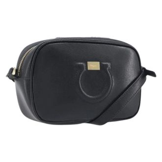Ferragamo Pre-owned Shoulder Bag - Dames - Pre-owned - Zwart - Maat: ONE Size Leer