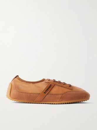 Givenchy Sneakers In Mesh Con Finiture In Pelle - Marrone