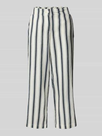 Christian Berg Straight Fit Leinenhose in verk&uuml;rzter Passform in Offwhite, Gr&ouml;&szlig;e 34