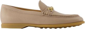 Tod's Leren Loafers - Dames - Loafers - Beige - 37 EU - Leer - Schoenen