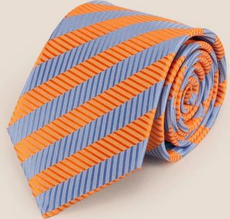 Oswin Hyde Mens Vintage Stripe Orange Blue