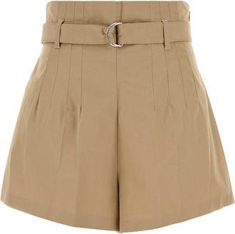 Prada Beige Poplin Korte Broek