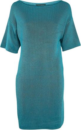 Ralph Lauren 2024 ribbed-knit mini dress - Blue