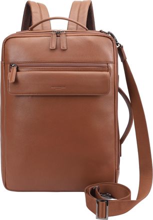 Paul Costelloe Mens Steve Leather Backpack - Brown - One Size