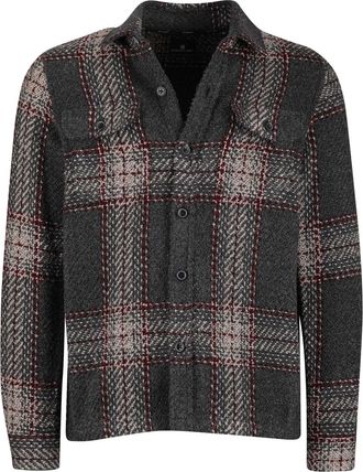 State of Art State of art overshirt grijs geprint wijde fit