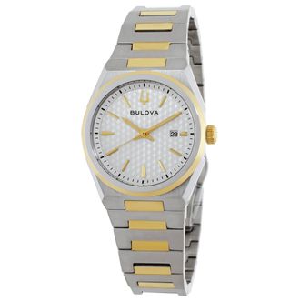 Bulova Classic Quartz White Dial Ladies Watch 98L323