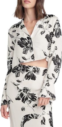 Favorite Daughter The Cropped Lily Print Top in Vintage Floral at Nordstrom, Size X-Small