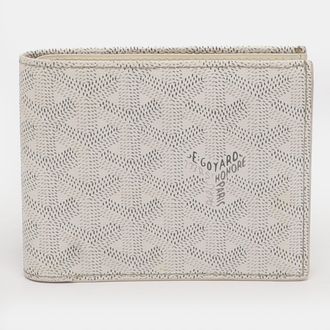 Goyard Saint Florentin White Goyardine Coated Canvas Wallet