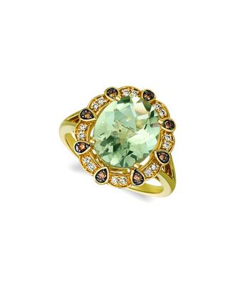 Le Vian 14K Honey Gold 3.94 Ct. Tw. Diamond & Green Quartz Ring