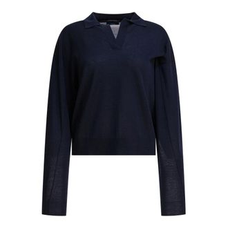 SOEUR V-neck Knitwear, female, Blue, 3XS, Fleming Jumper