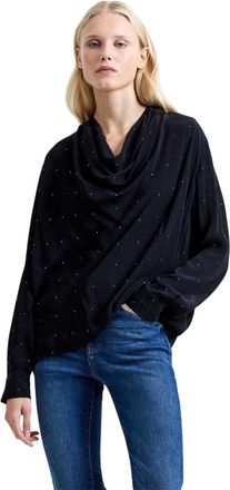 French Connection Renaya Diamante-blouse voor dames (Zwart)