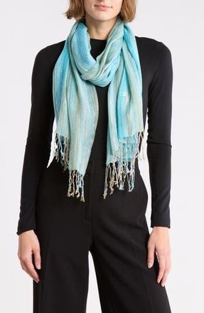 La Fiorentina Multicolored Stripe Scarf in Blue at Nordstrom Rack