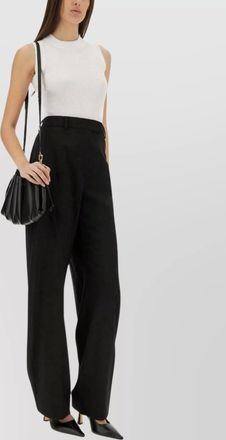 Sportmax fitted sleeveless ribbed top design