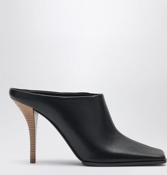 Alaia Black Square leather mules