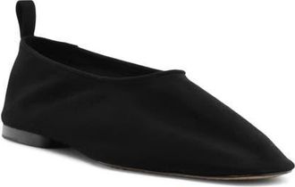 Schutz Hadley Flat in Black Suede at Nordstrom, Size 7.5