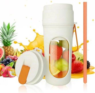 OEM Batidora Port&aacute;til Inal&aacute;mbrica Para Cremas Con 12 Cuchillas, Tapa Doble, Recargable Por Usb, C, Para Batidos Y Zumos Naturales