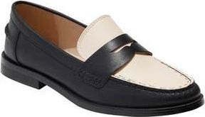 Jack Rogers Tipson Penny Loafer in Black/Ivory at Nordstrom Rack, Size 8.5