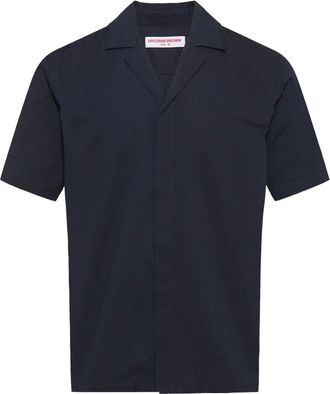 Orlebar Brown Maitan katoenen overhemd - Blauw
