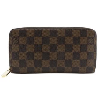 Louis Vuitton Pre-owned Wallets, male, Brown, Size: ONE SIZE Pre-owned Zippy Wallet Damier Wallet