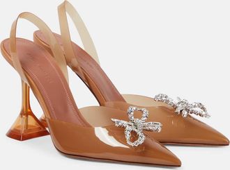 Amina Muaddi Rosie 95 PVC slingback pumps