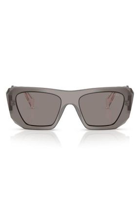 Prada 53mm Square Sunglasses in Grey /Dark Grey at Nordstrom