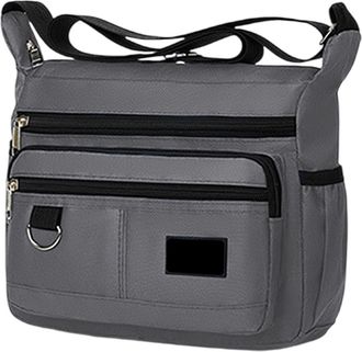 Generic Crosses Shoulder Bag Men - Polyester 9.84x3.94x8.27 Inches | Multi-Pocket Sling Backpack with Waterproof, Durable, Travel Ready | Mens Single Shoulder