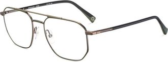 Etnia Barcelona Kingman Geometric Metal Frame Eyeglasses with Double Bridge