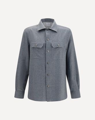 Brunello Cucinelli Virgin wool Shirt Male S