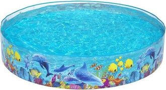 OEM Piscina Infantil Con Tobog&aacute;n Bestway 55031-17 Filln Fun Odyssey 244 X 244 X 46 Cm - Multicolor Piscina Infantil Con Tobog&aacute;n