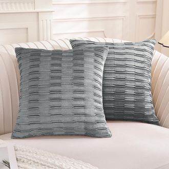 OEM Cojines Para Sof&aacute;, 45 X 45 Cm, Juego De 2, Cojines De Terciopelo Suave Para Sof&aacute;, Cama, Cojines Modernos Para Dormitorio, Sof&aacute;, Cama Con Cremallera In