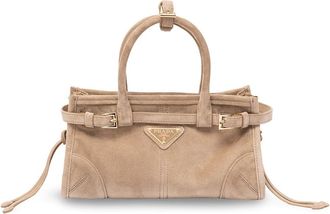 Prada Prada Bonnie Mini Suede Handbag