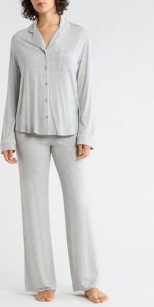 Nordstrom Rack Tranquility Long Sleeve Shirt & Pants Pajamas in Grey Heather at Nordstrom Rack, Size X-Large