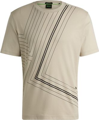 HUGO BOSS Mens Hugo Boss Tee 7 T-Shirt in Beige