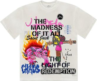 Travis Scott Utopia x St Michael 3A T-Shirt White TSUT-SS29